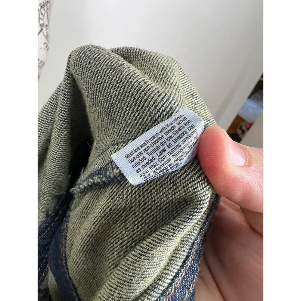 ana plus size button up jean jacket - Picture 8 of 9